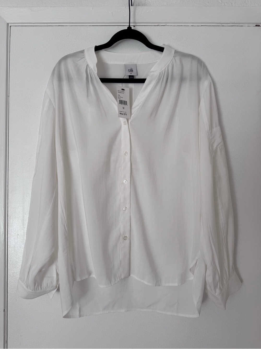 CAbi White Lyric Blouse